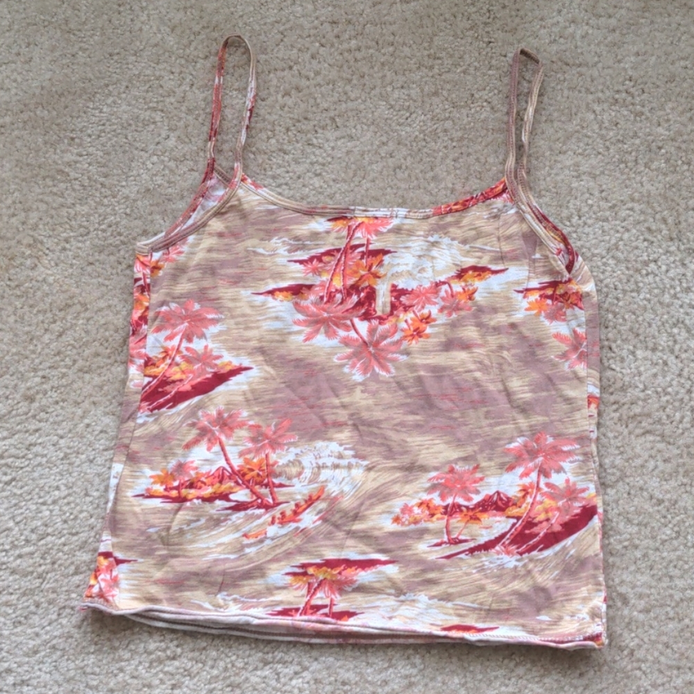 Spaghetti strap crop top